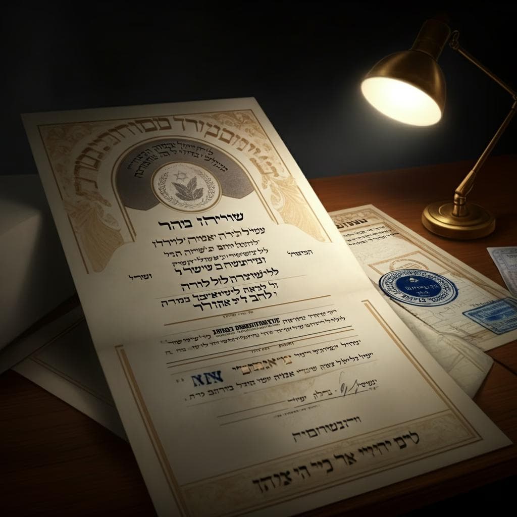 תעודת נישואין רבנות תל אביב אמיר כהן עורך דין לענייני משפחה ו-גירושין