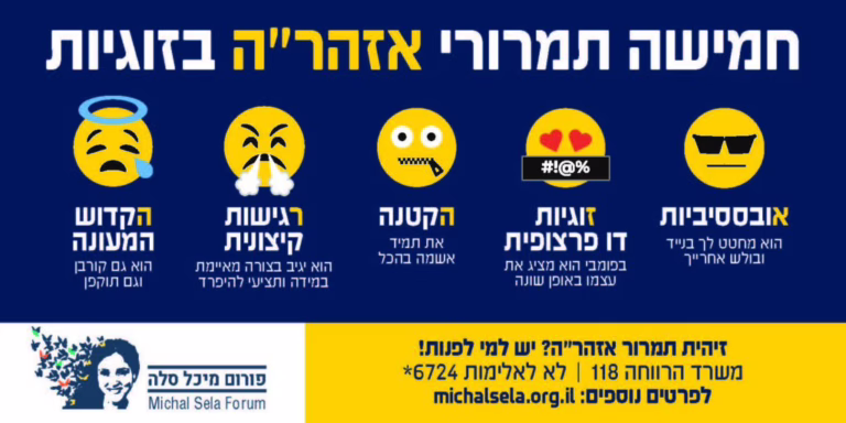 תמרורי אזהרה בזוגיות צו הטרדה מאיימת