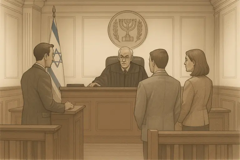 אישור בבית משפט לענייני משפחה אישור הסכם בבית המשפט לענייני משפחה