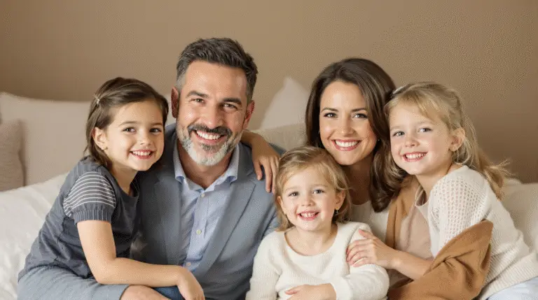 משפחה בשיחה רגשית