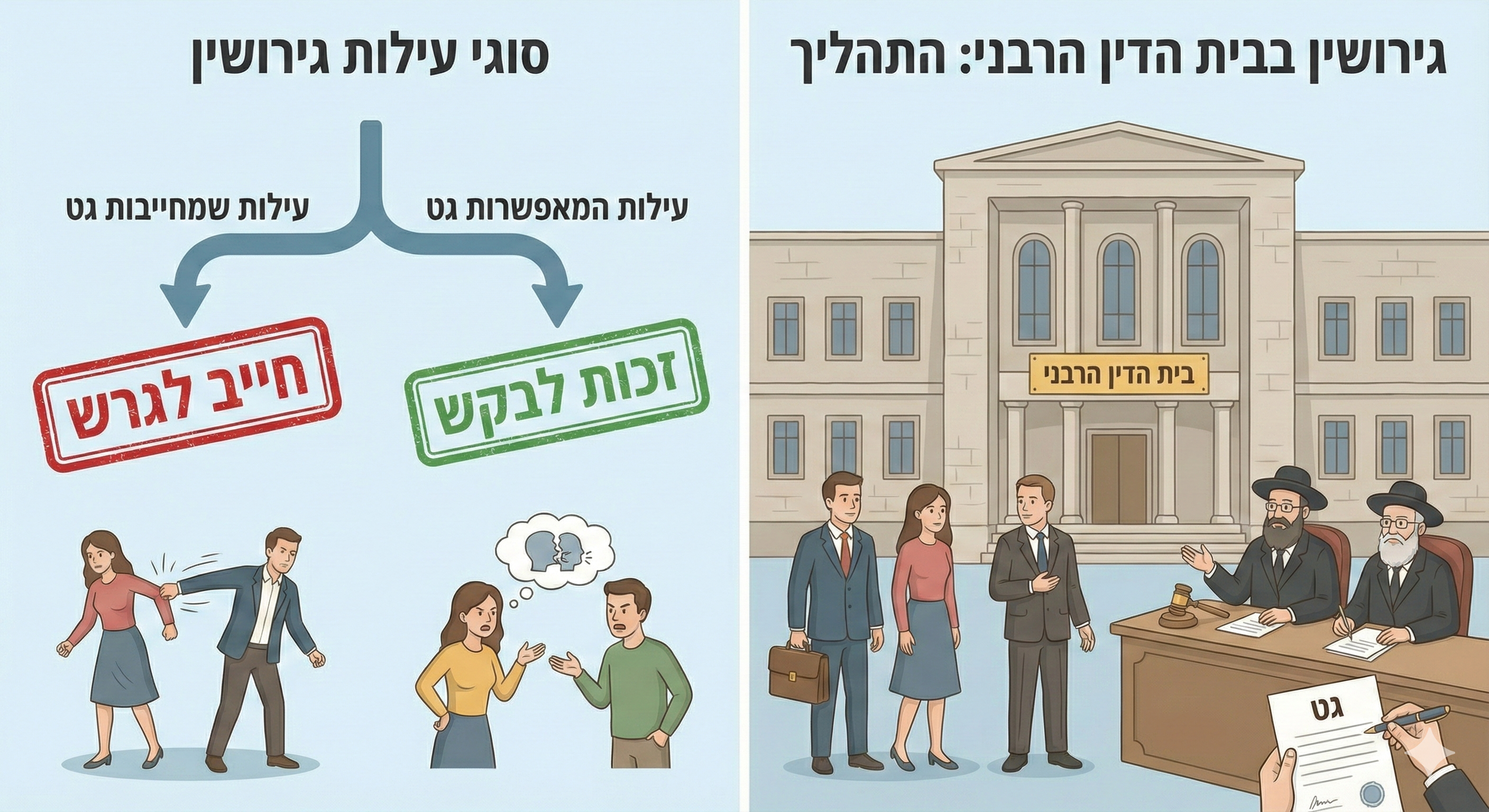 גירושין בבית הדין הרבני התהליך