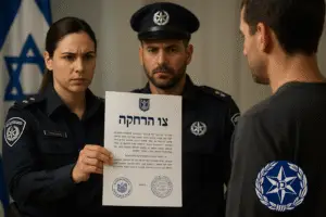צו הרחקה על ידי קצין משטרה אמיר כהן עורך דין